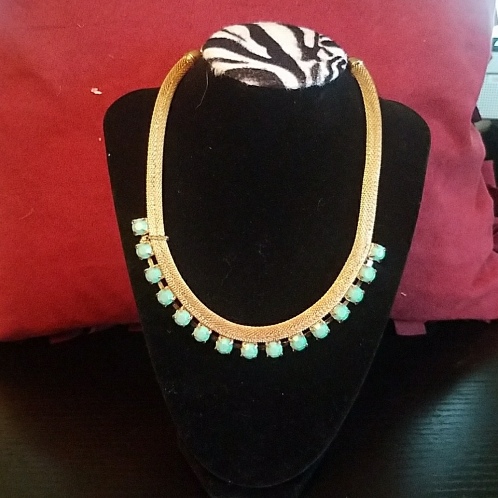 Turquoise and gold necklace